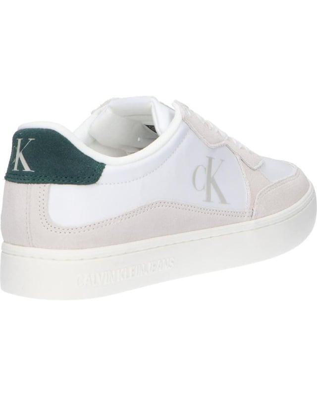 SNEAKERS CALVIN KLEIN FOR MAN YM0YM01100 CLASSIC CUPSOLE ICONIC White, Padded insole, Nonslip soles, Flexible sole