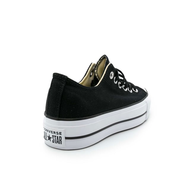 Especificaciones: Zapatillas de plataforma de lona con logo aplicado en la lengüeta Parte superior: Lona ligera y duradera Cordones: Cordones planos Tipo de suela: Suela de goma de doble capa que agrega altura.