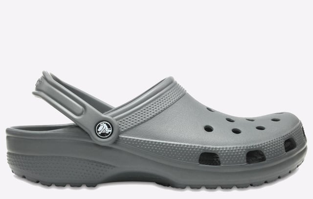Slip into your favourite clog and enjoy a custom fit, water-friendly design and ventilated forefoot for breathability. The croslite footbed moulds to your foot for a custom fit with excellent arch support.
- Ventilation ports add breathability and help water and debris drain away.
- Fully molded Croslite material for signature Crocs comfort.
- Heel strap offers a secure fit.
- Easy to clean, and quick to dry.
- Lightweight, non-marking soles.
- Beach and water-friendly features of Crocs Classic include ventilation on top and around the toebox to drain away water and debris
- The croslite footbed moulds to your foot for a custom fit with excellent arch support
- Croslite material offers the added benefits of being odour resistant making Crocs Classic great as water shoes
- Take the plunge! Buy a pair of Crocs Classic, the perfect shoe for beach or boat