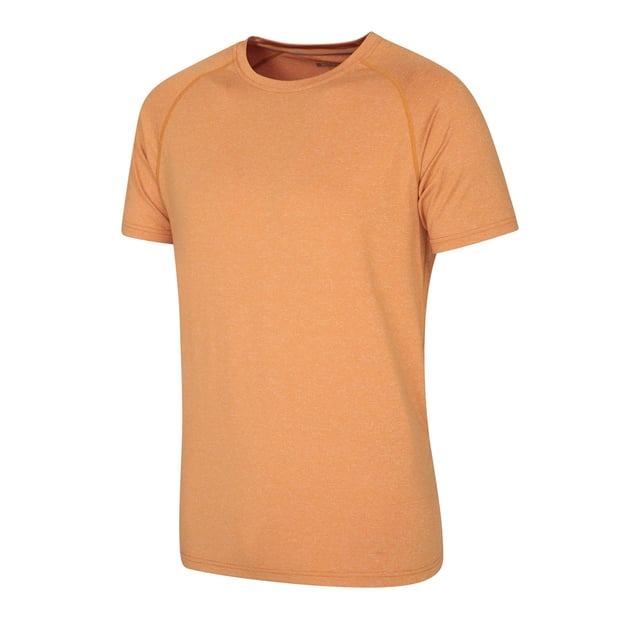 80% Nylon, 16% Polyester, 4% Elastane. Design: Logo, Striped. Neckline: Crew Neck. Sleeve-Type: Short-Sleeved. Fabric Technology: Breathable, IsoCool, Isotherm, Lightweight, Moisture Wicking, Quick Dry, Sun Protective. Sun Rating: UPF 50+.
