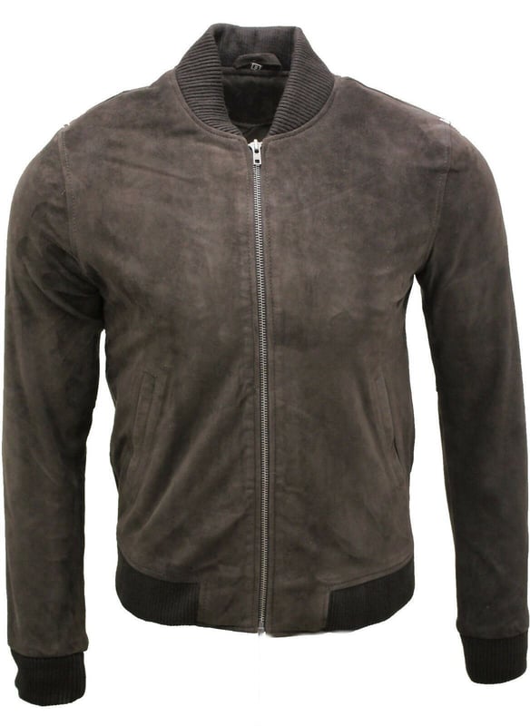 Invest in timeless panache with this stylish, cool leather jacket crafted from butter soft goat suede leather. This retro jacket features elasticated hems and cuffs and also a zip front closure to accommodate a more comfort fit. Give your causal looks the perfect finishing word and team this style with jeans and high-top trainers