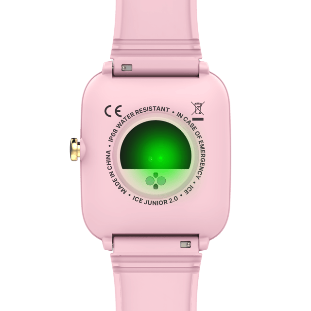 This Ice Watch Ice Smart Junior 3.0 - Pink - White Digital Watch for Girls is the perfect timepiece to wear or to gift. It's Pink  Rectangular case combined with the comfortable White Silicone watch band will ensure you enjoy this stunning timepiece without any compromise. Operated by a high quality Quartz movement and water resistant to 5 bars, your watch will keep ticking. Kids can wear the same watch as mom or dad with the ICE smart junior 3.0! Featuring a bright, powerful AMOLED display, this trend-setting connected watch is in keeping with the Ice-Watch brand DNA. This Smartwatch has a Calendar function: Day-Date as well as Bluetooth , Stop Watch , Timer , Heart rate monitor and Alarm High quality 20 cm length and 21 mm width White Silicone strap with a Buckle Case measurement: 35 X 41 mm,case thickness: 11 mm, case colour: Pink and dial colour: Multicolour