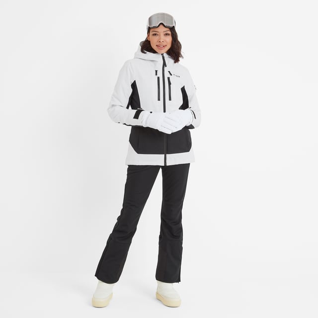 Black and white womens ski jacket on sale