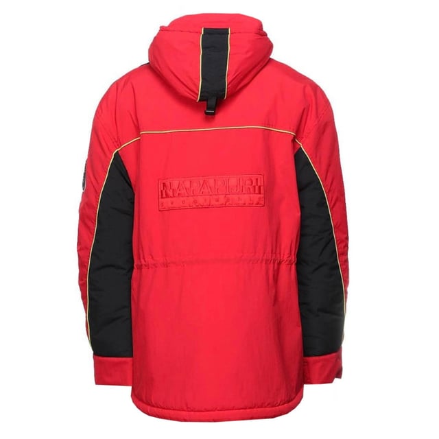 Chaqueta Napapijri Epoch 1 acolchada roja. Chaqueta Napapijri Epoch 1 acolchada roja. Capucha ajustable, insignia de la marca en el hombro izquierdo. Regular Fit, Corresponde a la talla real, Cierre oculto con cremallera central, Chaqueta acolchada. Marca Napa en el lado izquierdo del pecho, cuatro bolsillos delanteros con cierre de cremallera. Código de estilo: Época 1 N0YKD7RAR