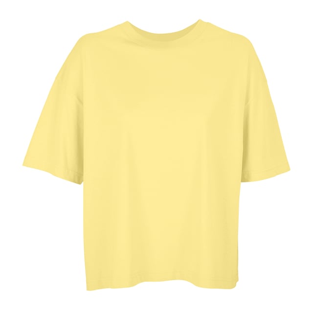 100% Organic Cotton. Fabric: Combed. Design: Plain. Neckline: Crew Neck, Ribbed Collar. Fit: Oversized. Sleeve-Type: Short-Sleeved. Side Seams, Taped Neck, Twin Needle Stitching, Unbranded Size Label. 180gsm. Sustainability: Amfori, BSCI, Fair Wear Approved, Oeko-Tex Standard 100 Certified, PETA-Approved Vegan, REACH.