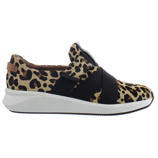 Clarks Un Rio Hook & Loop Brown Synthetic Womens Entrenadores 261461474