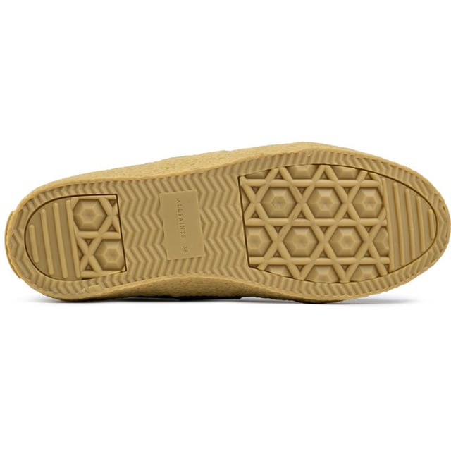 Nuevas zapatillas, nueva temporada, nueva tú: las zapatillas Jaimee de Allsaints son tendencia. Este estilo de caña baja inspirado en la utilidad está hecho de cuero de primera calidad con paneles de gamuza, tobillo acolchado y forro suave. La marca distintiva en el lateral brinda un reconocimiento inmediato de la marca. Estas zapatillas cómodas y elegantes son una opción perfecta para tu zapatero.