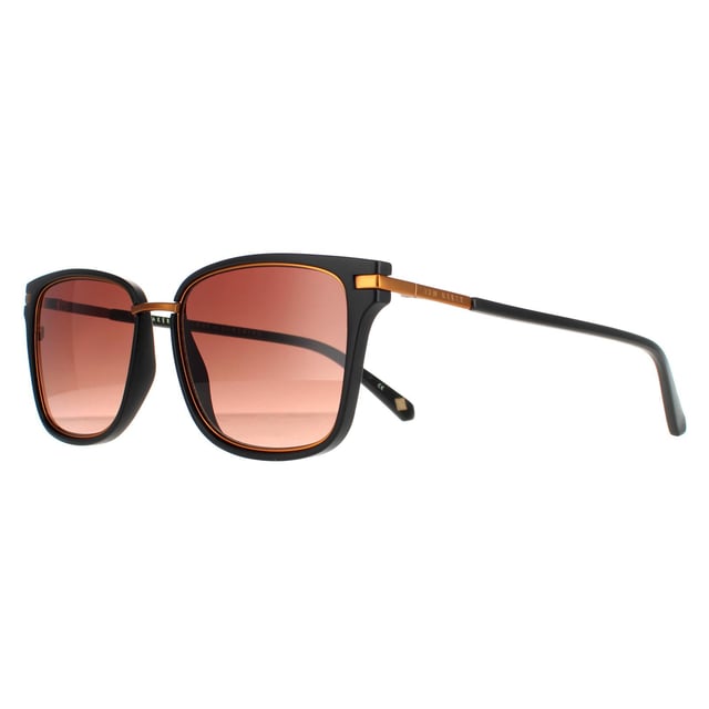 Las gafas de sol Ted Baker Square Unisex Black Brown Gradient TB1620 Mata son un modelo cuadrado contemporáneo fabricado en acetato ligero. El logotipo de Ted Baker juega en las patillas delgadas para la autenticidad de la marca.
