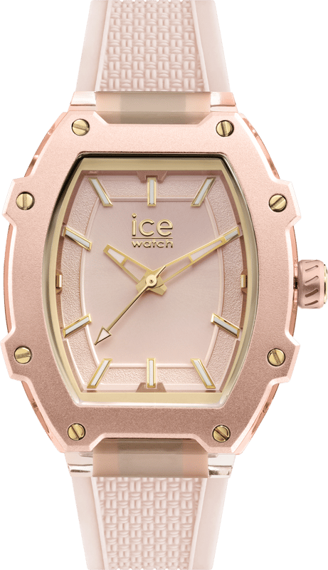 This Ice Watch Ice Boliday - Light Pink Analogue Watch for Women is the perfect timepiece to wear or to gift. It's Pink  Tonneau case combined with the comfortable Pink Silicone watch band will ensure you enjoy this stunning timepiece without any compromise. Operated by a high quality Quartz movement and water resistant to 5 bars, your watch will keep ticking. Set yourself apart with the ICE boliday - Light pink plastic. This watch features a soft pink hue that adds a warm, chic touch to your wrist. This Analogue watch has a  function: Luminous Hands and Luminous Numbers High quality 19 cm length and 19 mm width Pink Silicone strap with a Buckle Case measurement: 36 X 47 mm,case thickness: 12 mm, case colour: Pink and dial colour: Pink