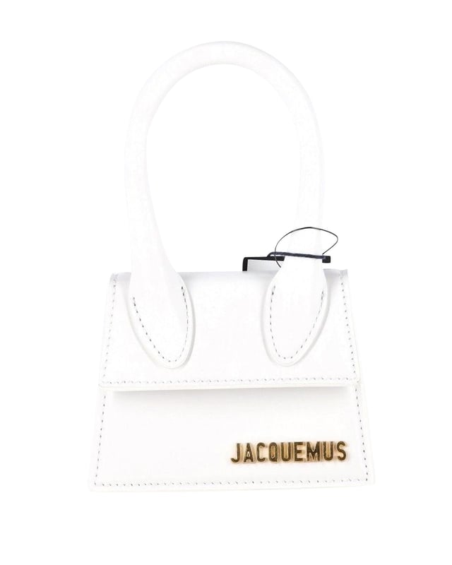 Embrace the minimalist trend with the Jacquemus Le Chiquito Mini Top Handle Bag in White Leather. Crafted from luxurious white leather, this mini bag exudes understated elegance and sophistication. The top handle adds a chic and refined touch to your ensemble, while the removable shoulder strap allows for versatile wear.
*with dust bag
Jacquemus Le Chiquito Mini Top Handle Bag in White Leather
Color: White
Material: Leather
Condition: New with tag
Sign of wear: No
SKU: 358326 / NAPBKGBBA345477W  
Dimensions:  Length: 150 mm, Width: 80 mm, Height: 130 mm
Size: One Size