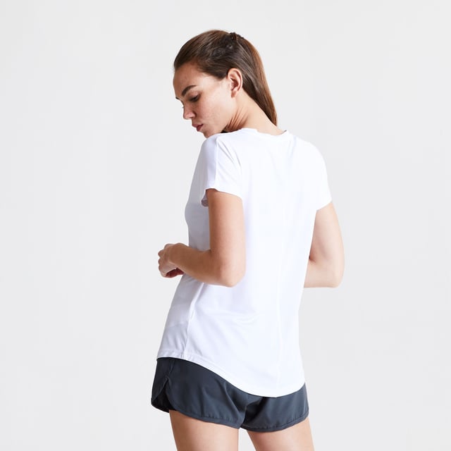 Q-wic lightweight 90% polyester, 10% elastane fabric.  odour control treatment. Good wicking performance. Quick drying. Dropped armhole design.