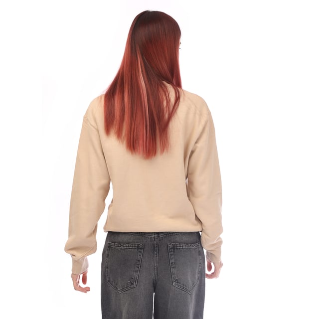 Ambush Crewneck Sweatshirt in beige.- Ribbed crew neck.- Ribbed trims.- Tonal logo embroidered on the front.- Regular fit.- 100% Cotton.- Ref: BWBA0060016161