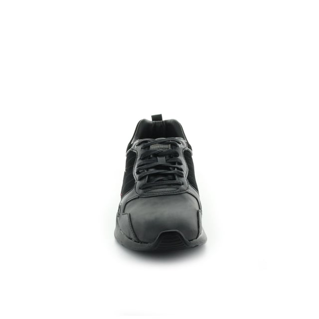 Le Coq Sportif LCS R600 Craft Lea Men's Black Trainers – a sophisticated blend of contemporary style, craftsmanship, and comfort. These trainers exemplify Le Coq Sportif's dedication to creating footwear that seamlessly marries fashion with functionality. With their sleek design, premium materials, and advanced features, the LCS R600 Craft Lea Black Trainers are the perfect choice for modern individuals seeking a versatile and refined footwear option.

Key Features: 

 Modern Elegance:  The LCS R600 Craft Lea Black Trainers boast a modern and streamlined design that effortlessly combines sporty aesthetics with a touch of sophistication. The black color palette adds a timeless allure to your ensemble.

 Crafted Leather:  These trainers feature a premium leather upper that exudes quality and durability. The use of leather enhances the trainers' overall aesthetic and contributes to their refined appearance.

 Lightweight Construction:  Crafted with lightweight materials, these trainers ensure comfort during extended wear. The lightweight design supports your active lifestyle without compromising on style.

 Responsive Cushioning:  The trainers are equipped with responsive cushioning technology in the midsole, providing excellent shock absorption and energy return. This feature enhances your comfort and performance during various activities.

 Lace-Up Closure:  The lace-up closure system allows you to achieve a secure and customizable fit. This ensures that the trainers remain snug and comfortable during movement.

 Signature Branding:  Le Coq Sportif's logo is tastefully displayed on the trainers, representing the brand's legacy and commitment to quality. The logo adds an element of authenticity to the overall design.