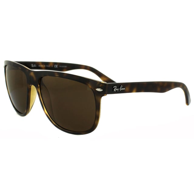 Ray-Ban Sunglasses 4147 710/57 Tortoise Brown Polarized 60mm feature a flat brow bar but with curved lens shape to give a distinctive and hugely stylish sunglass for those who can handle the super cool vibe that these awesome shades give off.