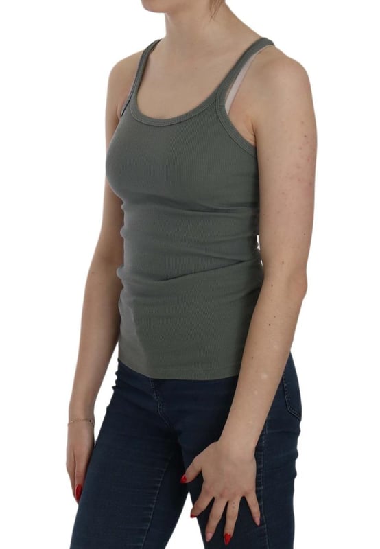 Brand: PINK MEMORIES
  Color: Green
  Style: Round neck sleeveless spaghetti strap top
  Material: 100% Cotton
  Logo details
  Condition: Brand new with tags
  Gender: Women