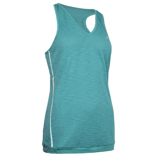 Asics fuzeX Womens Teal Tank Top Asics fuzeX Women's Teal Tank Top, a stylish and functional athletic wear designed to enhance your performance during workouts and activities. This tank top from Asics is part of their fuzeX collection, offering a blend of style, comfort, and performance.
Key Features:
Teal Color: The Asics fuzeX Women's Tank Top comes in a refreshing teal color, adding a pop of vibrancy to your activewear wardrobe.
Comfortable Fabric: The tank top is made from soft and high-quality fabric, ensuring a comfortable and irritation-free experience during workouts.
Breathable Material: The tank top is designed with breathable fabric, providing optimal ventilation to keep you cool and dry even during intense physical activities.
Racerback Design: The tank top features a racerback design, offering unrestricted shoulder and arm movement, making it ideal for various exercises and sports.
Feminine Fit: The tank top is designed to flatter the female silhouette, providing a sleek and stylish look during workouts or casual outings.
Quick-Drying Technology: The tank top is engineered with quick-drying technology, wicking away moisture to keep you comfortable and focused.
Asics Logo Detailing: The Asics logo is displayed on the tank top, representing the brand's commitment to quality and performance.
Versatile Activewear: The Asics fuzeX Women's Teal Tank Top is suitable for a wide range of activities, including gym workouts, running, yoga, or as stylish casual wear.
Durable Construction: Made from high-quality materials, the tank top offers durability to withstand your active lifestyle.
Whether you're hitting the gym, practicing yoga, or going for a run, the Asics fuzeX Women's Teal Tank Top offers a perfect blend of style and functionality.