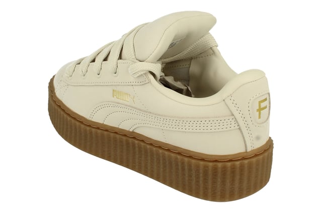 Puma Creeper Phatty Nubuck Unisex Trainers 396813   - Warm White Puma Gold Gum 03