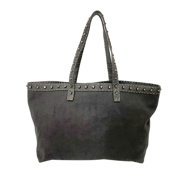 Vintage Fendi Studded Selleria Tote Black