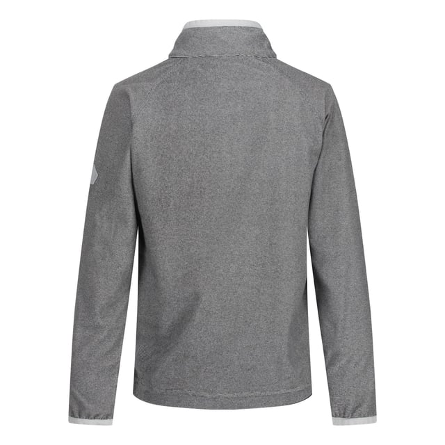 Regatta Childrens/Kids Loco Fleece (Light Steel/Stahlgrau) 100% Polyester. Mini-Streifen-Mikrofleece mit Reißverschluss am Hals. 140gsm. Dehnbare Bündchen an Ärmeln und Kragen. Maschinenwaschbar.