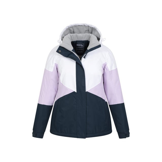 Material: 100% Polyester. Filling: Microfibre. Design: Colour Block, Logo. Fabric Technology: DWR Finish, Isotherm, Snowproof, Thermal Tested -30c. Cuff: Adjustable, Touch Fastening Tab. Neckline: Hooded. Insulated, Snowskirt. Sleeve-Type: Long-Sleeved. Hood Features: Grown On Hood, Toggle Adjuster. Pockets: 2 Side Pockets, Zip. Fastening: Full Zip, Stormflap.
