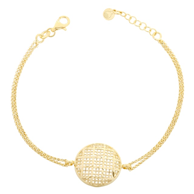 This dazzling Bracelet for Women from Orphelia  is the perfect gift to spoil yourself or a loved one. The Bracelet is made out of 925 Sterling Silver, colored Gold at Length: 19 cm weighing in at 3.3 grams with a Width of 2 cm at its widest point. The Orphelia Women's 925 Sterling Silver Bracelet - Gold ZA-7189/G is delivered in a stunning gift box and carries a two year warranty.