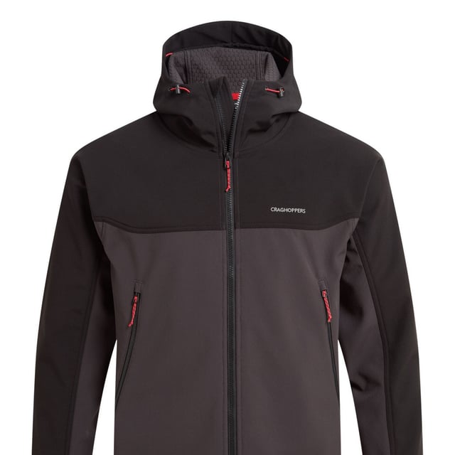97% polyester, 3% elastan. Material: Återvunnet material: Återvunna material. Tyg: Honeycomb, Microfleece, Softshell. Design: Kontrastdetaljer, logotyp. Besättning: Polyester. Tygteknologi: Aqua Dry, H2OShield, isolerande, vattenavvisande, vindavvisande. Halsringning: Huva, urringning. Ärmtyp: Långärmad. Funktioner i huva: Dragsko, påsydd. Fickor: 2 sidofickor, dragkedja. Fästning: Hel dragkedja. Vattentäthetsgrad: 20000 mm. Nedtill: Justerbar. M: 40 tum.