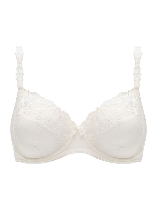 Champs Elysees Covering Bra. Full cup coverage with no padding. Hook & eye closure. This product is recommended as hand wash only.