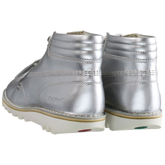 Kickers silver boots shop