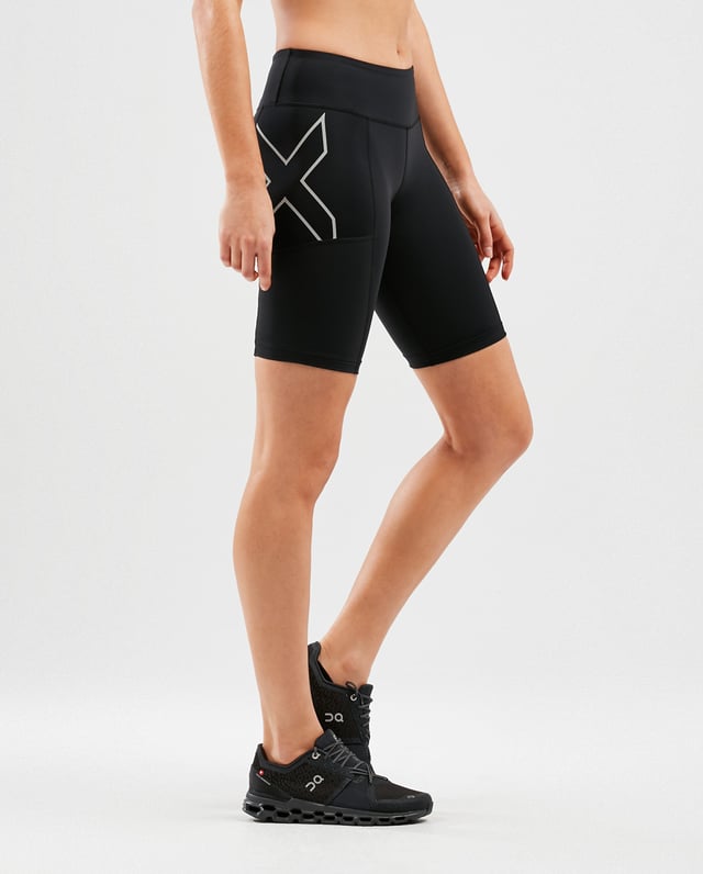 Mid rise compression discount shorts