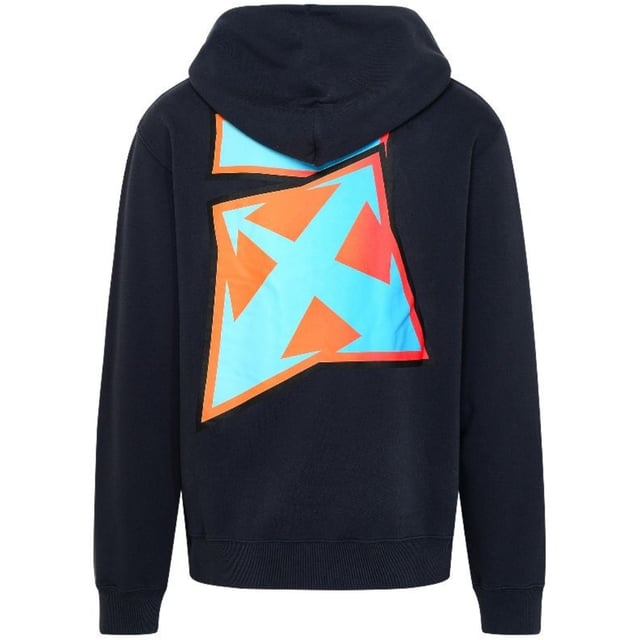 Off-White Degrade Thunder Slim Fit Navy Blue Hoodie