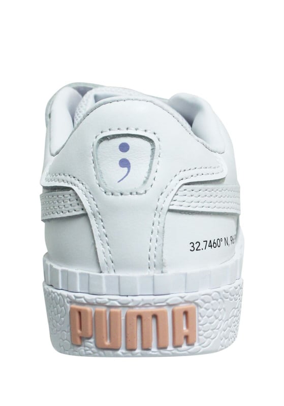 PUMA CALI V X Selena Gomez Strap de cuero blanco Trainers 372461 01