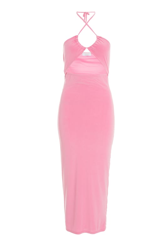 Persia Bodycon Midi Dress Pink Multi
