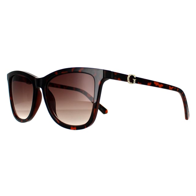 Las gafas de sol Guess Cat Eye Womens Dark Havana Brown Gradient GF0421 son una elegante montura cat eye realzada por la marca Guess, que aporta un toque atrevido a la vez que sofisticado. Fabricadas con materiales de primera calidad, no sólo ofrecen un estilo incomparable, sino también durabilidad y comodidad. Protege tus ojos de los rayos daÃ±inos con lentes de protecciÃ³n UV sin comprometer la claridad ni la visiÃ³n. Ya sea para un paseo tranquilo o para una aventura urbana chic, estas gafas de sol redefinen la sofisticación y te garantizan confianza y glamour a cada paso.