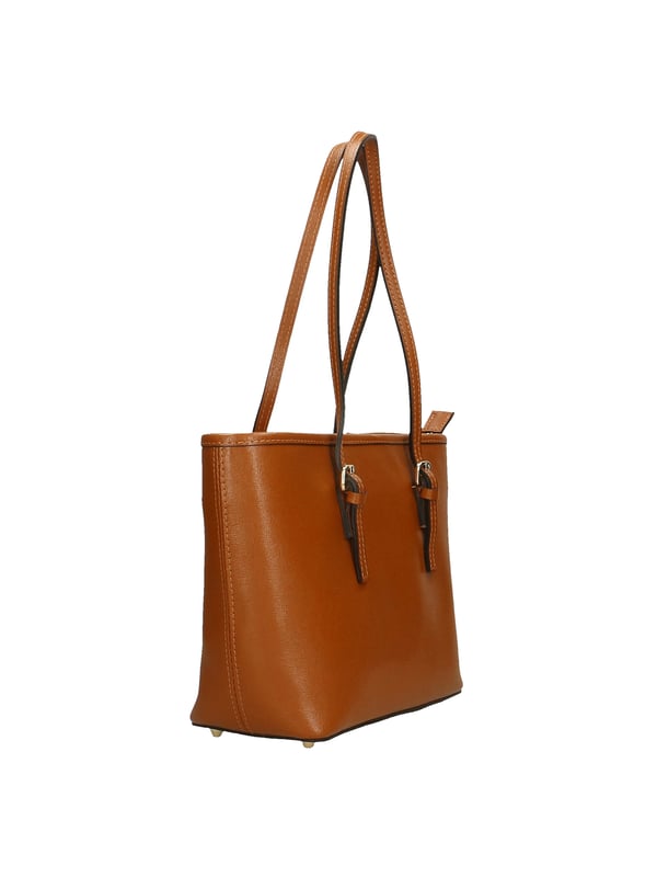 Bolso bandolera para mujer en piel genuina saffiano. Producto artesanal italiano. Hecho en Italia
