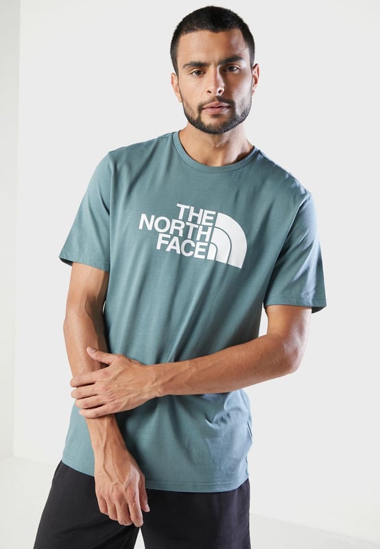 The North Face Mens T Shirt SS Easy Tee Storm Blue