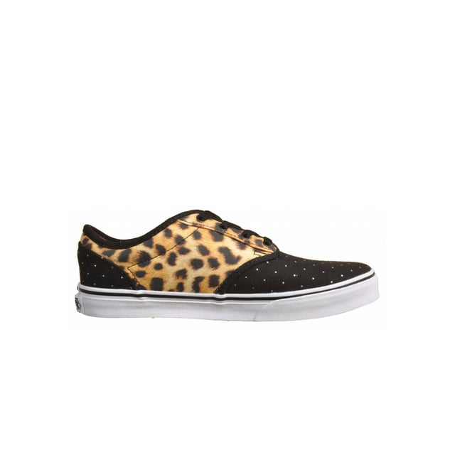 Vans Atwood Schnürung schwarze Leinwand Kinder Plimsolls K2UDG6