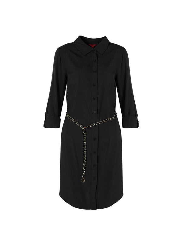 El corte ajustado de este vestido realzará tu figura de manera sutil y elegante, asegurando al mismo tiempo comodidad para el uso diario.

La longitud mini de este vestido es la elección ideal para mujeres que quieren destacar sus piernas y agregar un toque de atrevimiento a su look.

La construcción estilo camisero del vestido combina el estilo clásico con tendencias modernas, haciéndolo un elemento versátil del armario para diversas ocasiones.

Abotonado por delante, el vestido permite vestirse rápidamente y con facilidad, además de permitir ajustar el escote según las preferencias personales.

Con cuello, que añade un carácter formal, funciona bien tanto en un conjunto de oficina como en encuentros casuales.

Con manga larga, que proporciona elegancia y protección en los días más fríos, este vestido es práctico en todas las estaciones.

El bajo redondeado añade ligereza y carácter femenino al vestido, haciendo que sea visualmente atractivo.

Con un cinturón incluido, que permite ajustar el vestido a la cintura y destacar la figura, lo que además refuerza su aspecto estiloso.

Hecho de tela de alta calidad, el vestido garantiza durabilidad y comodidad de uso, así como facilidad de mantenimiento, lo que lo convierte en una opción práctica para muchas temporadas.
