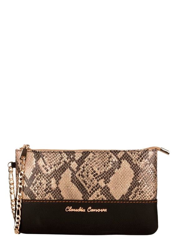 Front Zip Snake Small Snake Effect Zip Top Bag