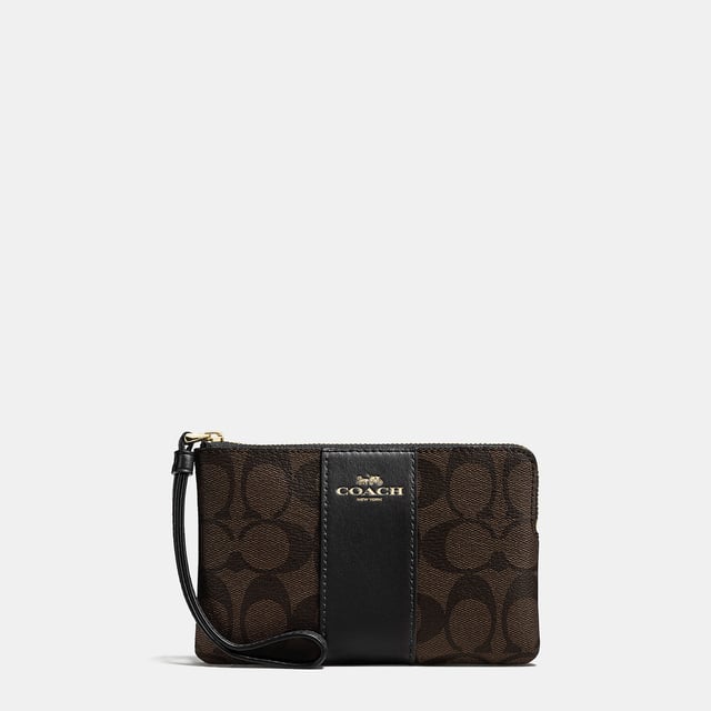 Coach signature sales pvc zip tote