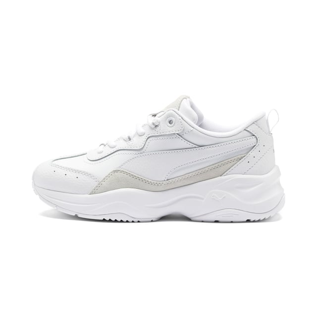PRODUCT STORY The bulky silhouette on these female-first sneakers provides cushioning and comfort. The new fashion trainer Cilia Lux introduces a distinctive look and practical features that are sure to "light up" feminine footwear.