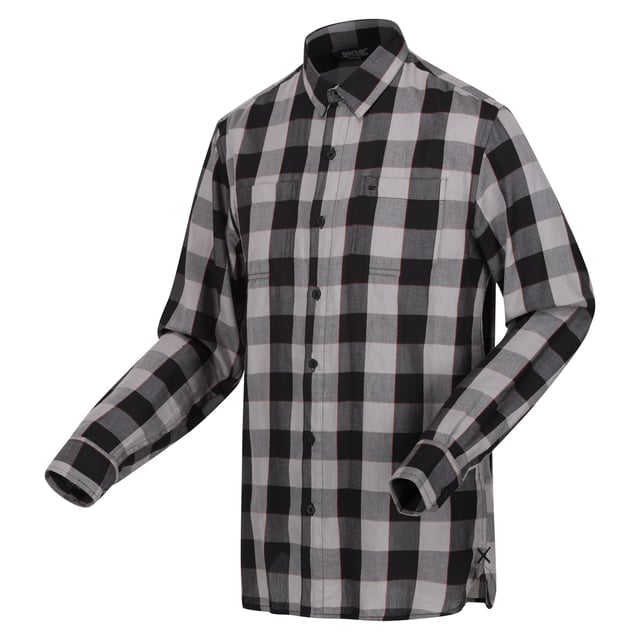 100% Cotton. Fabric: Brushed, Coolweave. Design: Checked. Pockets: 2 Chest Pockets. Fastening: Button. Cuff: Button Up. Neckline: Collared. Sleeve-Type: Long-Sleeved.