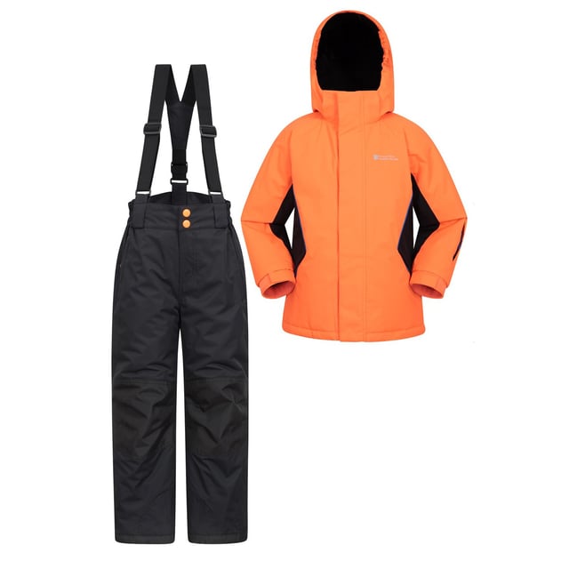 Bright orange ski jacket top