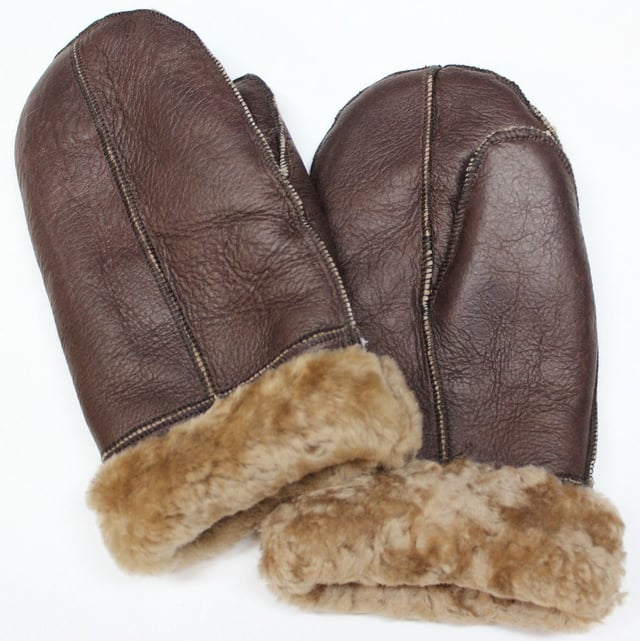 Estos hermosos mitones nuevos están hechos de piel de oveja genuina y lana (shearling). Son unisex, cálidos y cómodos, ideales para la temporada de frío.