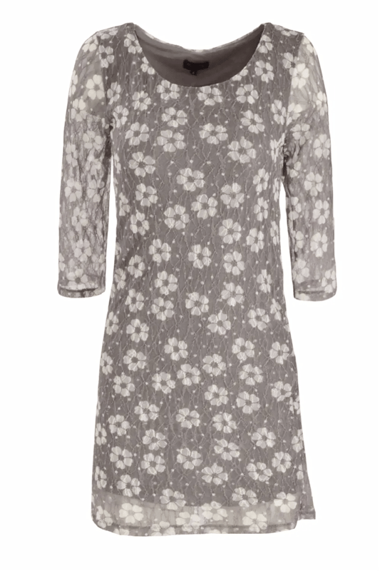 Wear with strappy sandals and add a clutch bag for both summer events and evening occasions.  The body is lined in light jersey, the sheer lace sleeves sit just below the elbow.  Fit: Stretch Fit, Sizing: As expected
