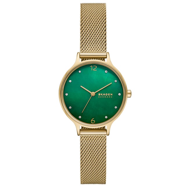 Skagen anita leather watch clearance