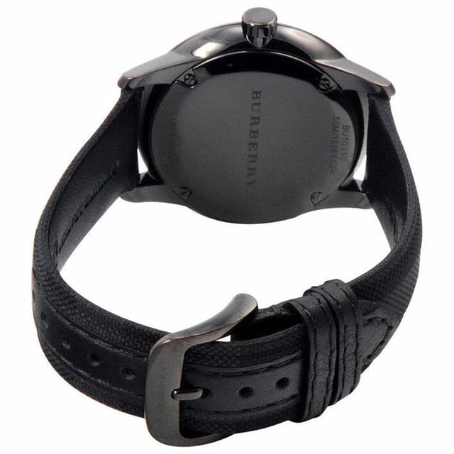 Specification Details Brand Burberry Model BU10010 Barcode Number 822138049290 Gender Men's Case Diameter 40 mm Case Material Stainless Steel Case Colour Not Specified Dial Colour Not Specified Band Material Leather Band Colour Black Movement Quartz (Battery) Chronograph No Water Resistance 50 Meters