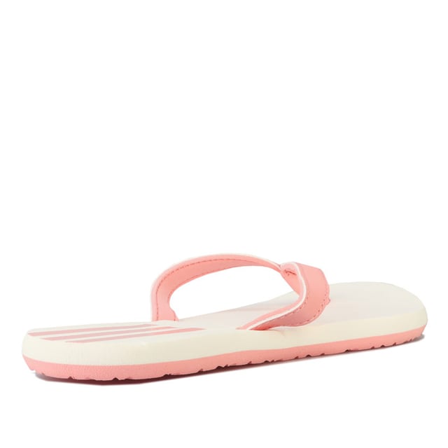 Women's adidas Eezay Flip Flops in Pink white Womens adidas Eezay Flip Flops in glow pink - cloud white.- Slip-on design.- Slim straps with toe thong.- Lightweight EVA midsole and outsole.- adidas linear branding to strap.- 3-Stripes branding on footbed.- Synthetic upper Synthetic lining Synthetic sole.- Ref: EG2035
