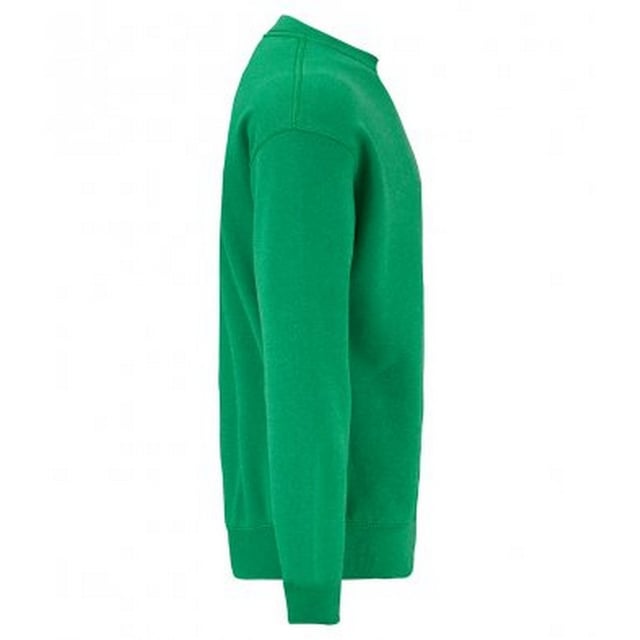 Material: 80% cotton/20% polyester. Cotton/elastane ribbed collar, cuffs and hem. Shoulder to shoulder taping. Cut out label. WRAP Certified Production.