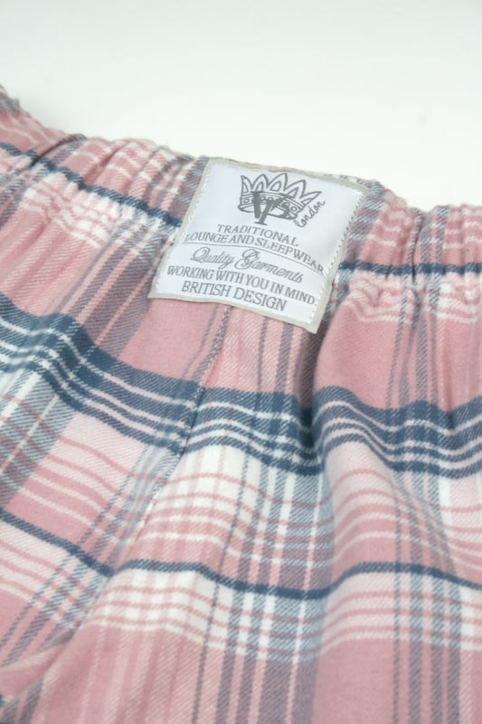 Cosy Pink Check Lounge Pants for Women
Stay comfortable and stylish in these ladies' pink check lounge pants. Made from soft, breathable fabric, they are perfect for relaxing at home or casual wear. The elasticated waistband and relaxed fit ensure all-day comfort, while the classic pink check design adds a fun and trendy touch. Ideal for loungewear, these pants are warm, cosy, and easy to care for. Whether you're unwinding after a long day or enjoying a lazy weekend, these lounge pants are the perfect addition to your casual wardrobe. 
100% Cotton traditional woven check design pyjama trouser. Soft pink, teal blue and winter white. Soft cozy brushed fabric. Elastic waist and side pockets.