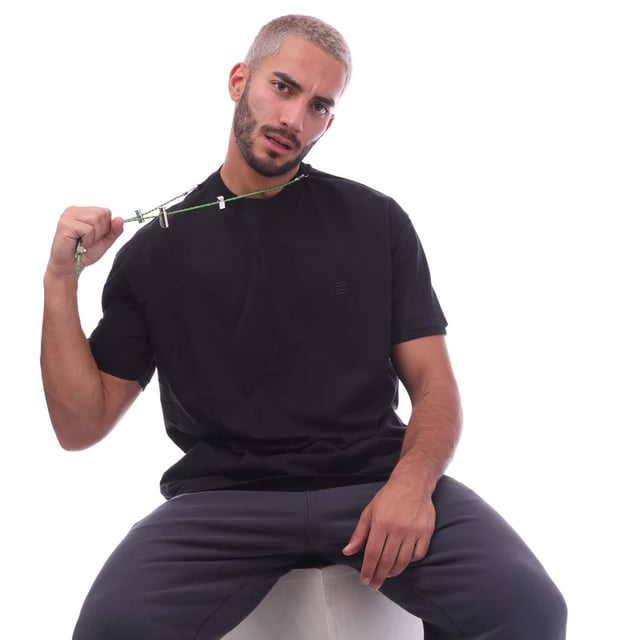 Ambush Stoppers T- Shirt in black green.- Crewneck.- Short sleeves.- Detachable cord necklace with stopper detailing.- Embroidered logo at left chest.- 100% Cotton.- Ref: BMAA0550011055
